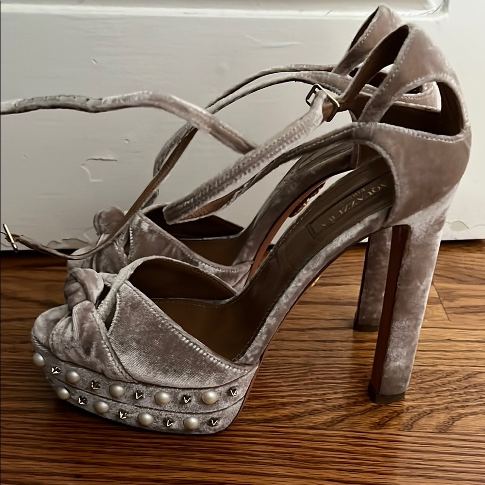 Elegant Velvet Platform Heels